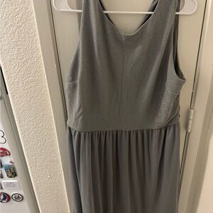 Atmosphere Elegant Gray Midi Dress